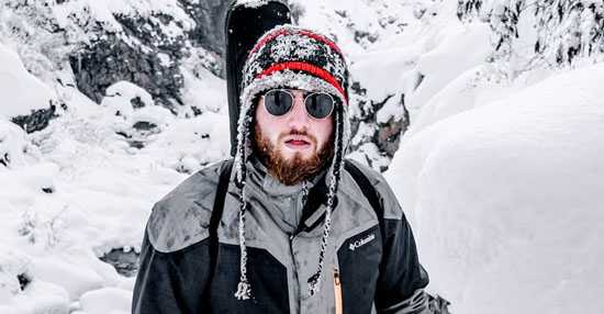 Skisolbriller med polaroid linser