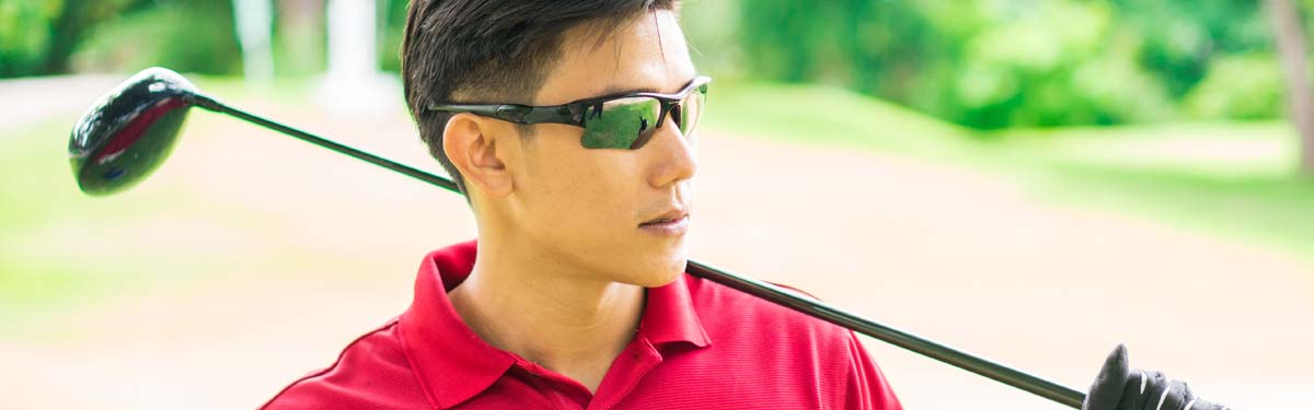 Golf solbriller med polaroid linser