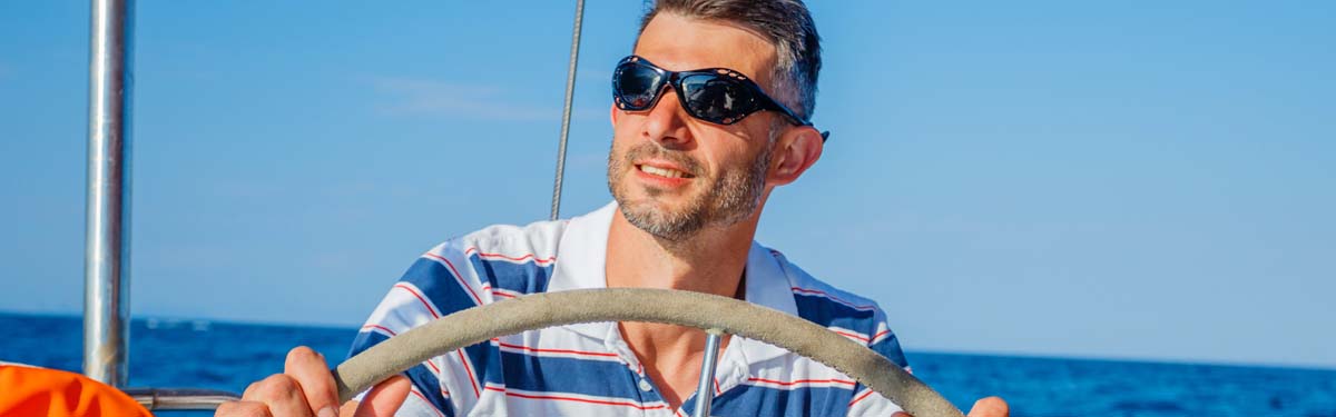 Sejlersolbriller med polaroid linser