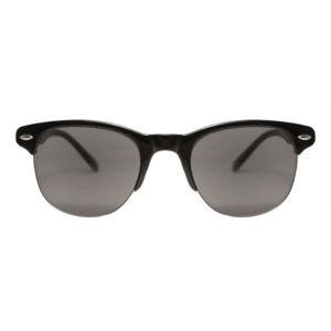Klassisk clubmaster solbrille med styrke plus i unisex model