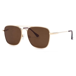 Pilot solbriller brune linser til herre og dame