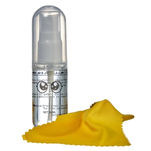 Miljøvenlig, anti-dug, anti-statisk brillerens på sprayflaske