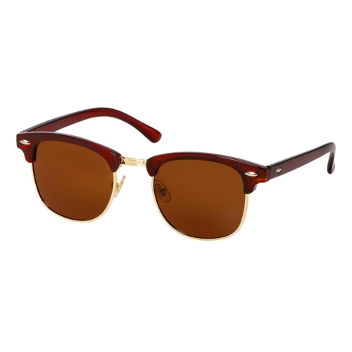 Clubmaster solbriller brune glas og klassisk design