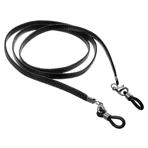 Sort brillesnor i P.U. læder