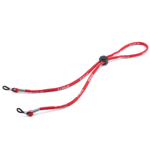 Brillesnor velegnet til sport i elastisk bomuld i rød