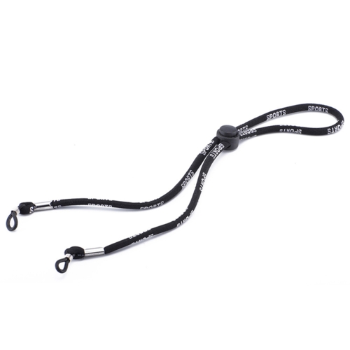 Brillesnor velegnet til sport i elastisk bomuld i sort