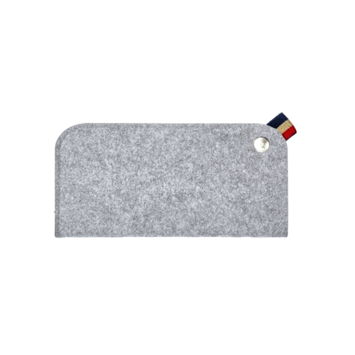 Lysegråt filt etui til briller