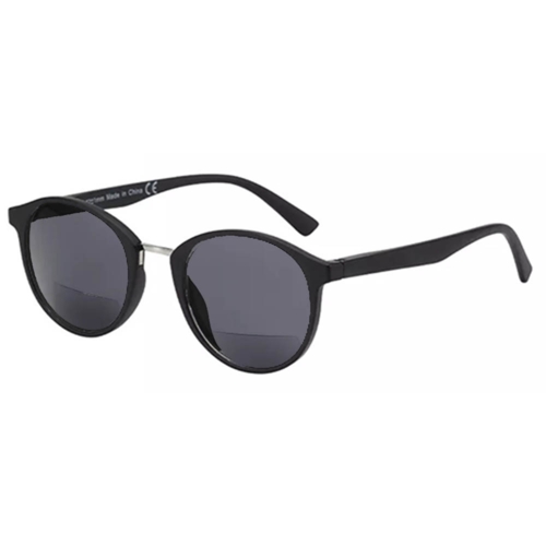 sort retro solbrille med læsefelt i unisex model